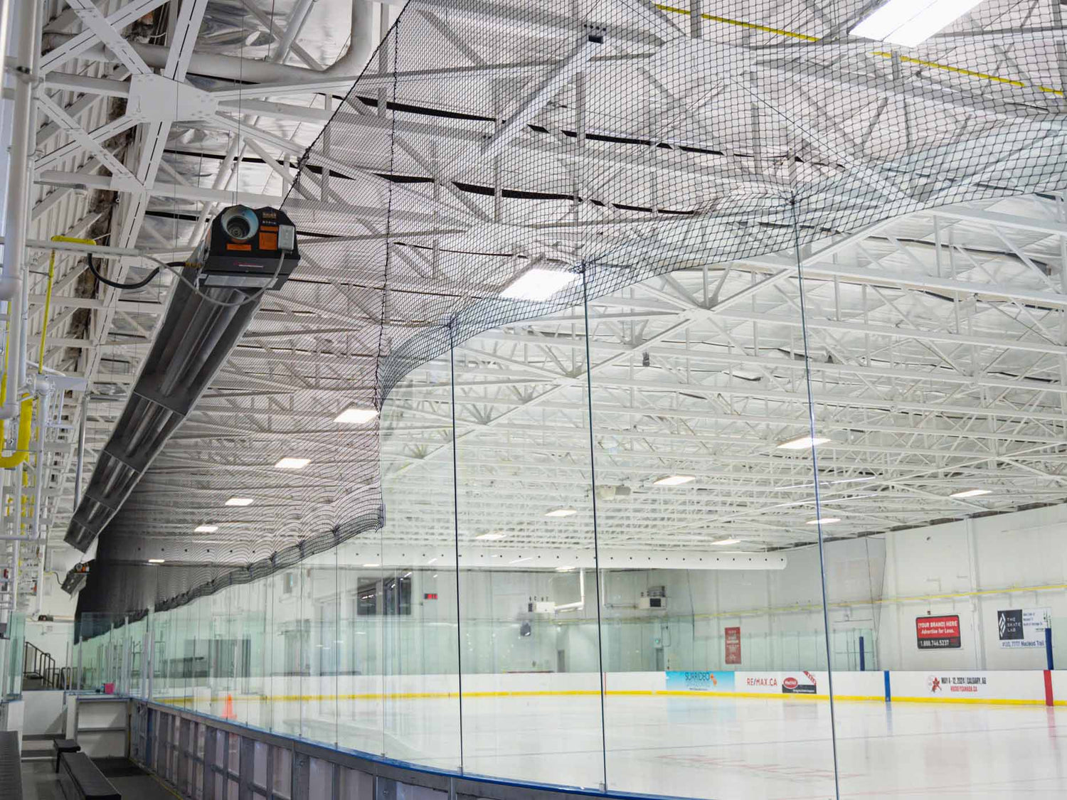 Infrared Heater Providing Heat During Back-to-School Season with Activities Like Hockey