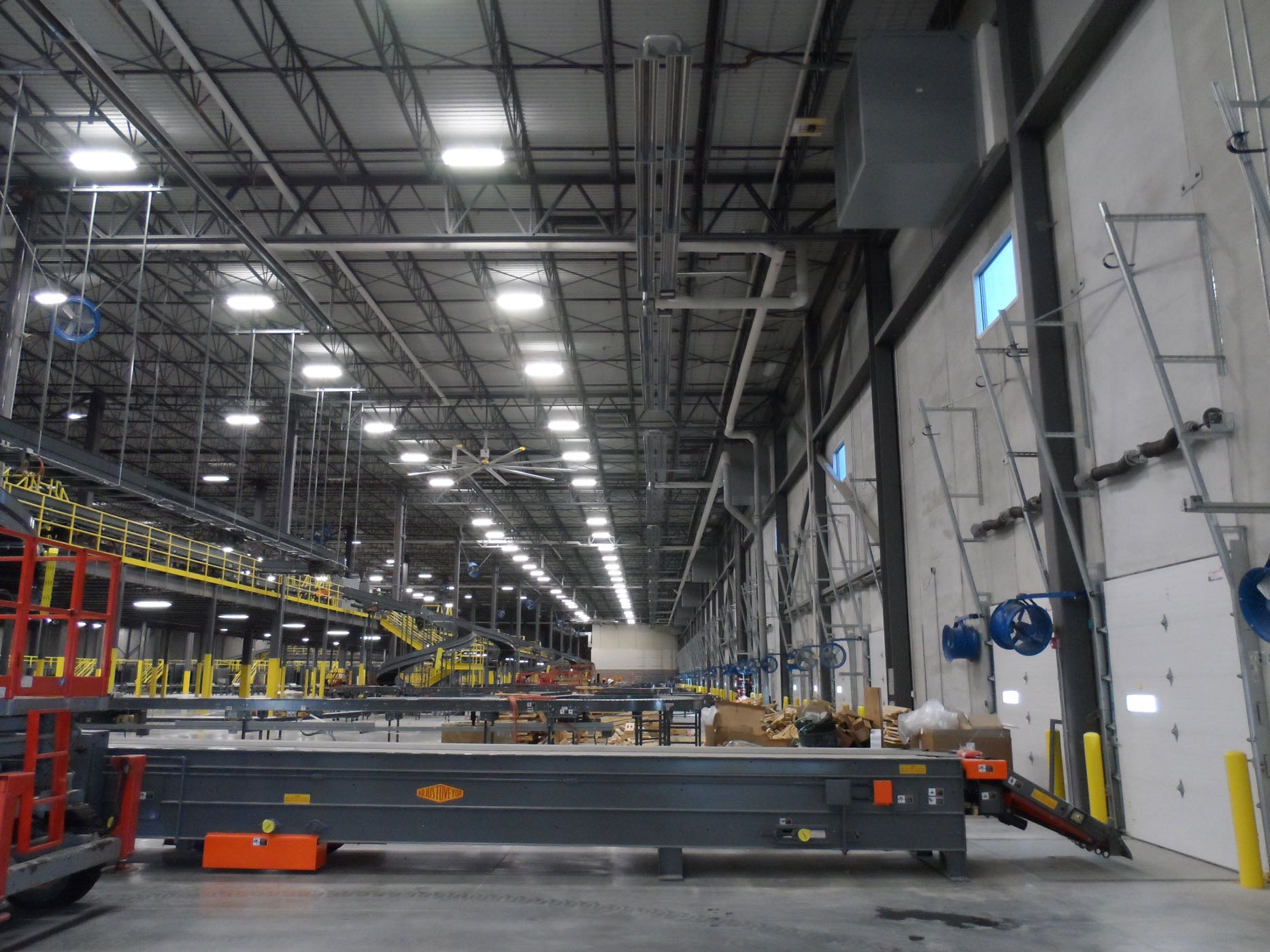 Infrared Industrial Heaters in Shipping Warehouse