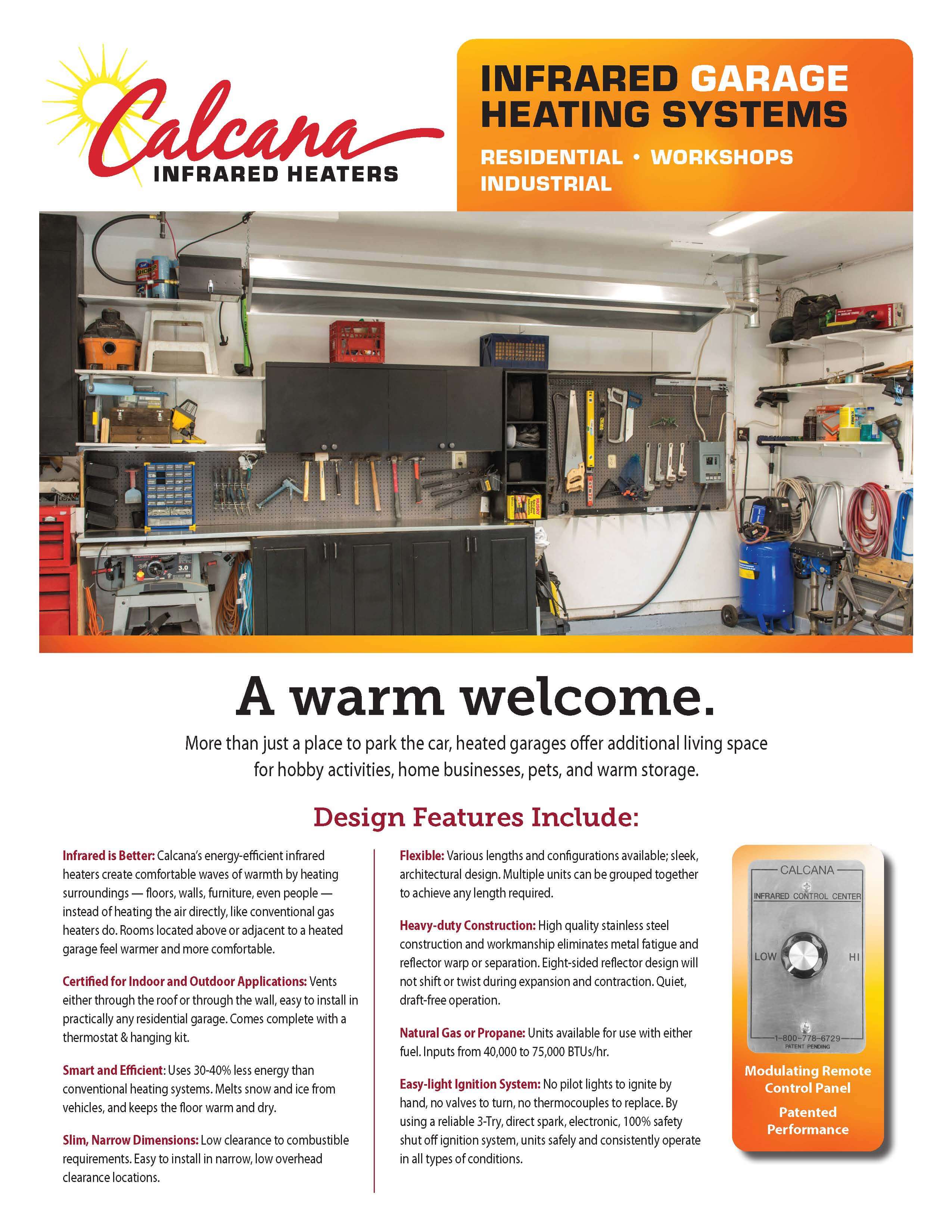 Cover Image for Garage Infrared Heater Brochure