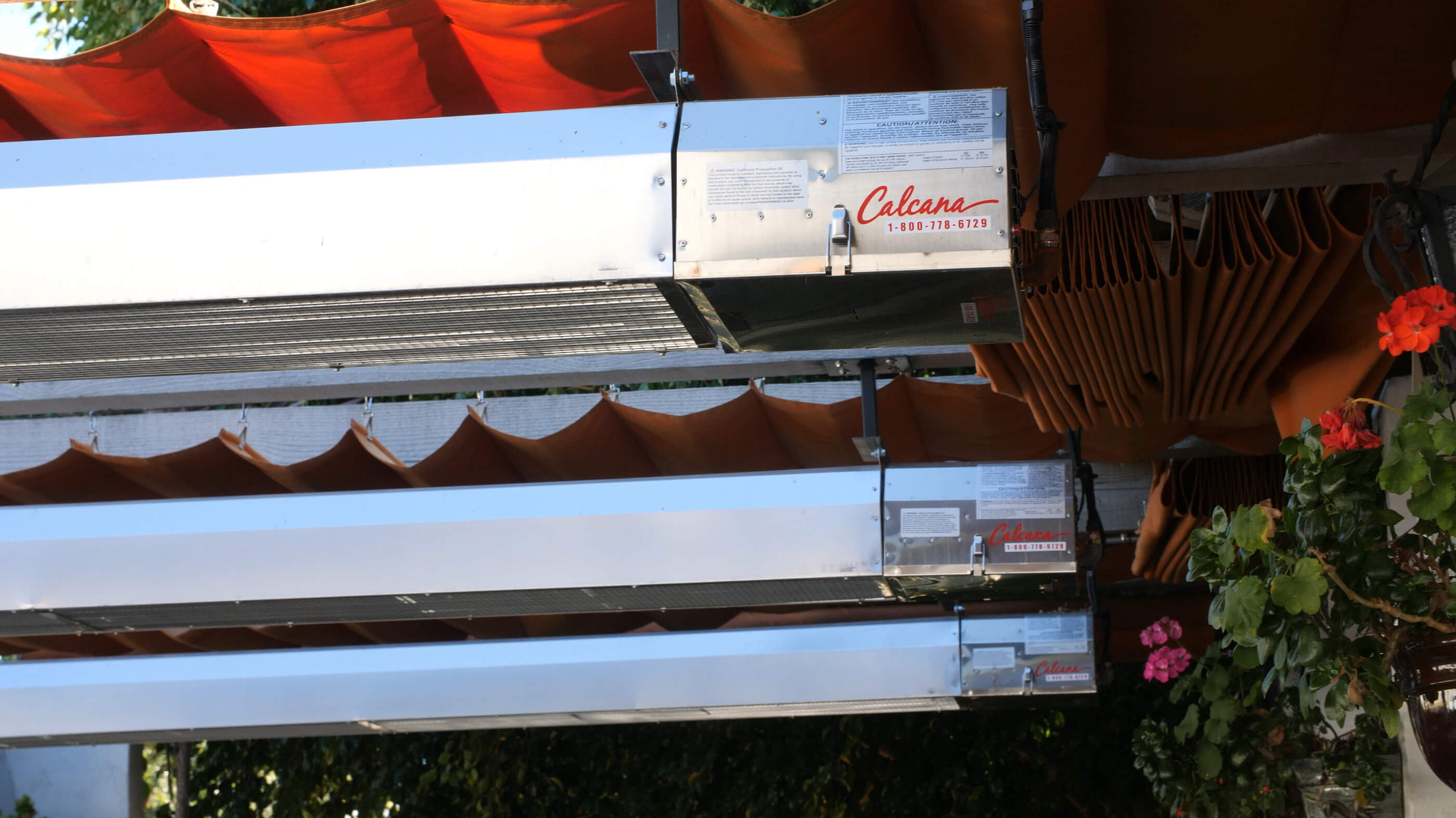 Three Infrared Patio Heaters with Emphasis on Burner Heads