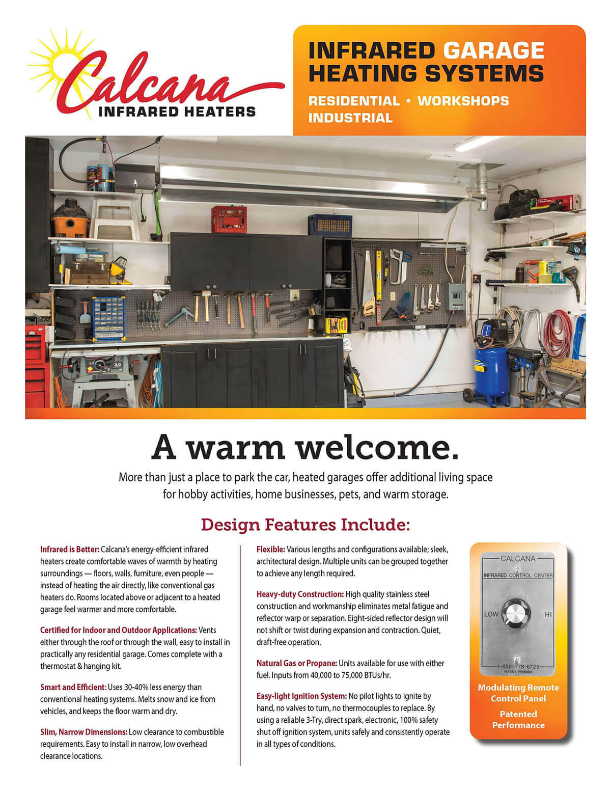 Cover Image of Infrared Garage Heater Brochure