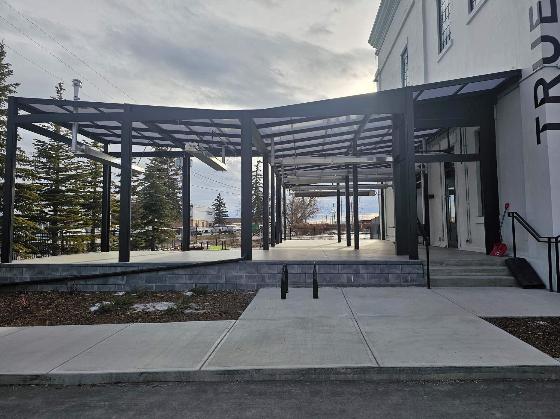 No Special Wiring or Outlets Required for a Set of Infrared Patio Heaters at True Distillery