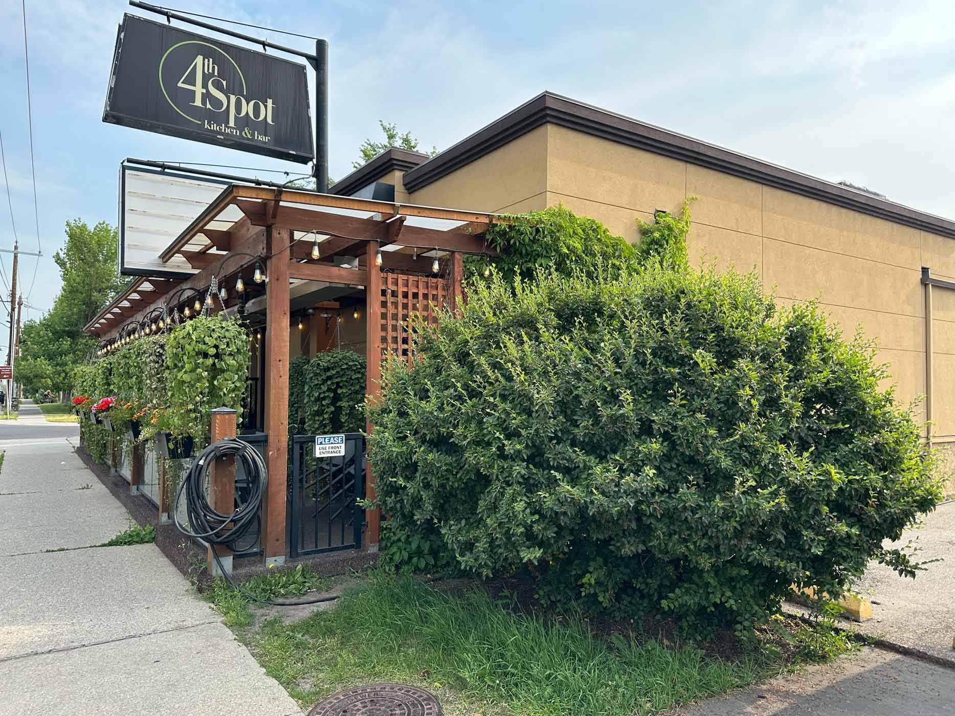 Series of Calcana Infrared Heaters at 4th Spot Kitchen & Bar in Calgary